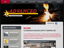 Tablet Screenshot of advancedweldingsupply.com